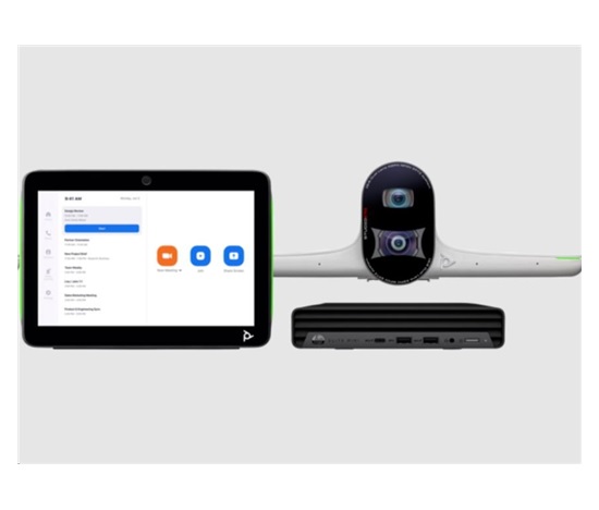 Poly Studio Large Room kit pro Zoom Rooms: Studio E70 Smart Camera a HP PC s TC10 (ABB)
