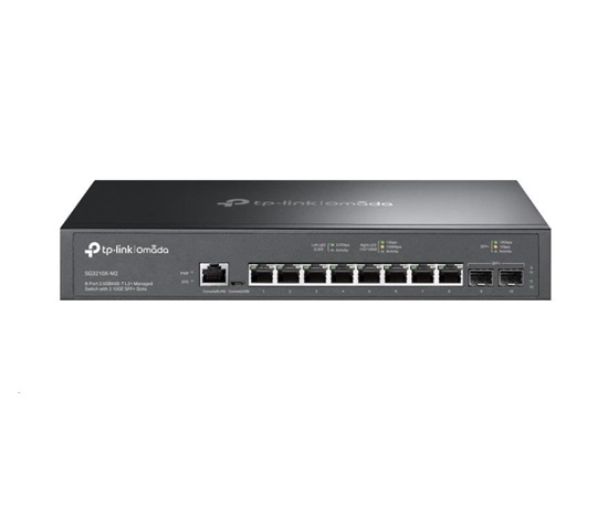TP-Link OMADA switch SG3210X-M2 (8x2x5GbELAN, 2xSFP+, 2xConsole, fanless)