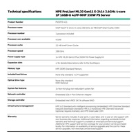 HPE PL ML30g11 E-2414 (2.6G/4C8T) 16G (P64336) 4LFF NHP VROC 350Wn NBD311