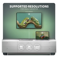 AXAGON HMC-10HLS, USB 5Gbps hub, 4x USB-A, HDMI 4k/60Hz, RJ-45 GLAN, SD/mSD, PD 100W, kábel USB-C 25cm