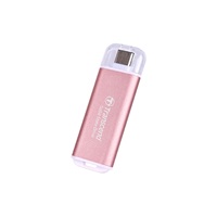 TRANSCEND Externí SSD ESD300P 1TB, External SSD, USB 10Gbps, Type C, růžová