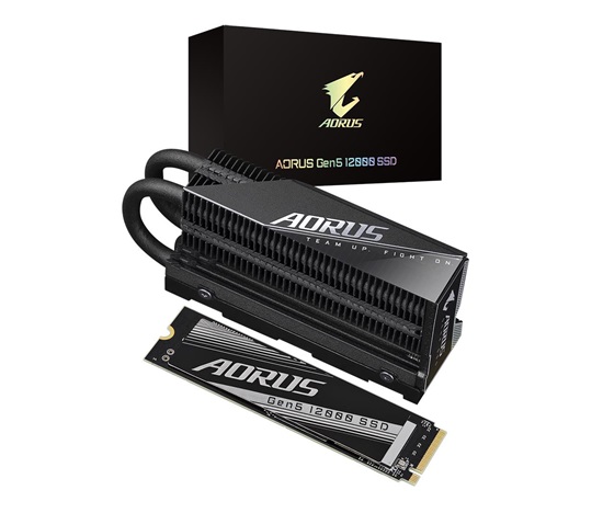 GIGABYTE SSD 2TB AORUS 12000, M.2 2280, PCI Gen5 NVMe