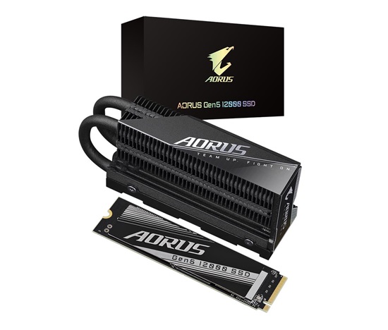 GIGABYTE SSD 1TB AORUS 12000, M.2 2280, PCI Gen5 NVMe