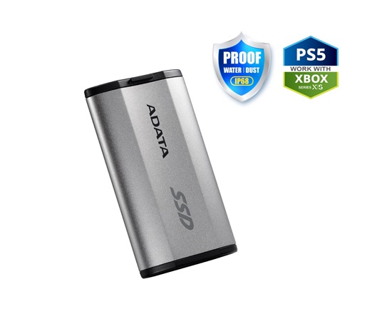 ADATA External SSD 500GB SD810 USB 3.2 USB-C, Stříbrná