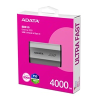 ADATA External SSD 4TB SD810 USB 3.2 USB-C, Stříbrná