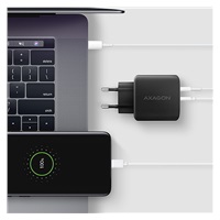 AXAGON ACU-PQ45 GaN nabíjačka do siete 45W, 2x port (USB-A + USB-C), PD3.0/PPS/QC4+/SFC 2.0/AFC/Apple