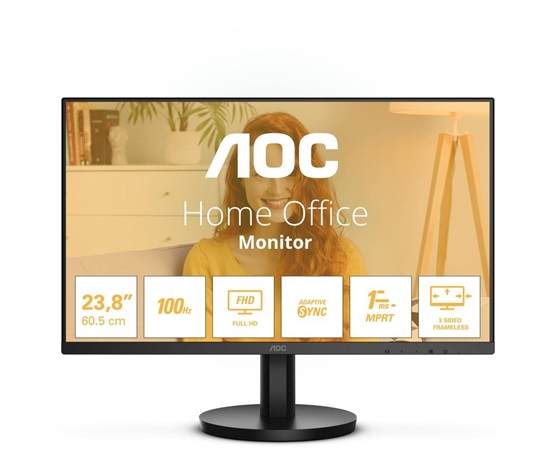 AOC MT VA LCD WLED 23,8" 24B3HMA2 - VA panel, 100Hz, 1920x1080, D-Sub, HDMI, repro