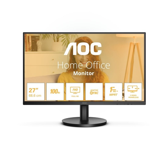 AOC MT VA LCD WLED 27" 27B3HMA2  - VA panel, 100Hz, 1920x1080, D-Sub, HDMI, repro