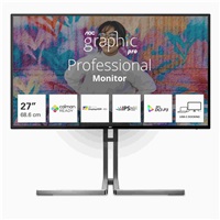 AOC MT IPS LCD WLED 27" U27U3CV - IPS nano color, 3840x2160, HDMI, DP, USB-C, USB 3.2, RJ45, pivot, repro