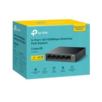 TP-Link LiteWave switch LS105LP (5x100Mb/s, 4xPoE, 41W, fanless)