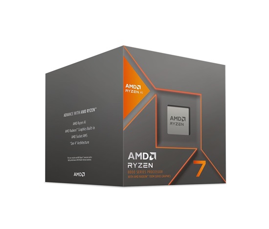 CPU AMD RYZEN 7 8700G, 8-core, až 5.1GHz, 24MB cache, 65W, AMD Radeon 780M Graphics, socket AM5, BOX