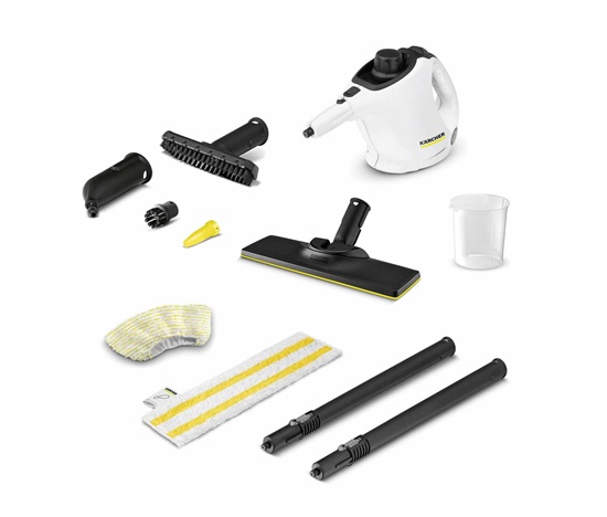 Karcher SC 1 EasyFix parní čistič, 1200 W, 3 bar, zabijí až 99.999% virů a bakterií