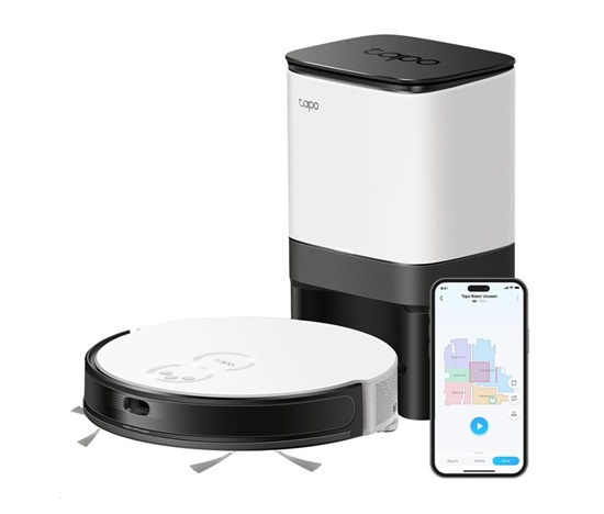 TP-Link Tapo RV20 Mop Plus robotický vysavač s mopem a stanicí (LiDAR, gyroskop, 2,4 GHz, BT)