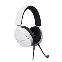 TRUST Herní sluchátka GXT 490W FAYZO, USB, bílá