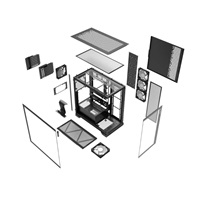 ADATA XPG case INVADER X Mid-Tower, bez zdroje, 5x 120mm Fan, Černá