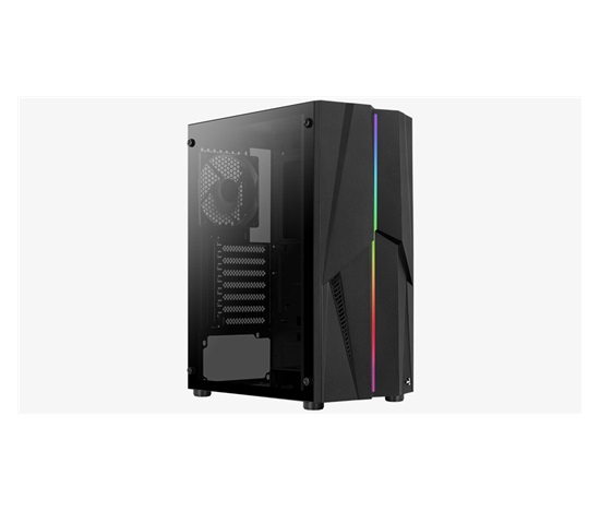 AEROCOOL skříň Mecha, Mid tower, 2x USB 3.0, 2x audio, bez zdroje