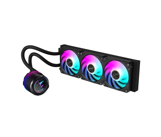 GIGABYTE vodní chladič AORUS WATERFORCE X II 360, 2x120mm ARGB, LCD displej, LGA1851, AM5