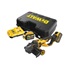 DCG460X2 DEWALT AKU 54V ÚHLOVÁ BEZUHLÍKOVÁ BRUSKA FLEXVOLT 230MM,2 X 9,0 AH BATERIE, NABÍJEČKA, KUFR