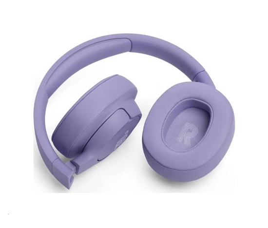 JBL Tune 720BT Purple bezdrátová sluchátka přes uši, Bluetooth 5.3, až 76 hodin a rychlé dobití, fialová