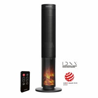 Salente HotTower, teplovzdušný sloupový ventilátor, černý