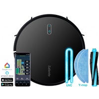 Salente G4, robotický vysavač, stírání vodou, UVC sterilizace, černý