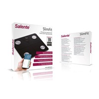 Salente SlimFit, osobní diagnostická fitness váha, Bluetooth, černá