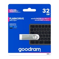 GOODRAM Flash Disk UNO3 32GB, USB 3.2 Gen1, stříbrná