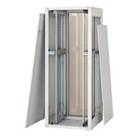 TRITON 19" stojanový rozvaděč 15U 600x800, nosnost 800 kg, skleněné dveře, svařovaný, šedý
