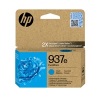HP 937e EvoMore Cyan Original Ink Cartridge (1,650 pages)