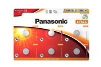 Panasonic knoflíková baterie LR44EL/6BP (Blistr 6 ks)