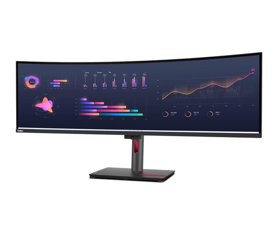 LENOVO LCD P49w-30 - 49”,IPS,matný,16:9,5120x1440,60Hz,4ms/6ms,350cd/m2,2000:1,HDMI,DP,USB-C,ThB,RJ45,USBHub,Pivot,VESA