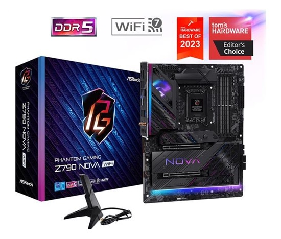 ASRock MB Sc LGA1700 Z790 NOVA WIFI, Intel Z790, 4xDDR5, 1xDP, 1xHDMI, ATX