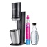 SodaStream Crystal 3.0 výrobník sody, 0,6l skleněná karafa, bombička s CO2, černý