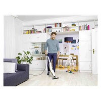 Karcher SC 3 Upright parní mop, 1600 W, eliminuje až 99,999 % virů a 99,99 % běžných domácích bakterií, bílá