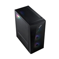 ADATA XPG case LANDER 500 Mid-Tower, bez zdroje, 4x 120mm ARGB Fan, Černá