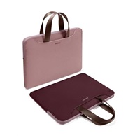 tomtoc Light-A21 Dual-color Slim Laptop Handbag, 13,5 Inch - Raspberry