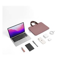 tomtoc Light-A21 Dual-color Slim Laptop Handbag, 13,5 Inch - Raspberry
