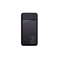 C-TECH Powerbanka 30000mAh, Li-Pol, 20W, USB-C/USB-A/micro USB