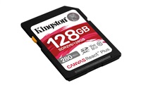Kingston SDXC karta 128GB Canvas React Plus, UHS-II, U3, V60, R:280/W:100MB/s