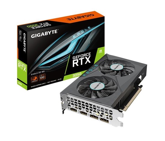 GIGABYTE VGA NVIDIA GeForce RTX 3050 EAGLE OC 6G, 6G GDDR6, 2xDP, 2xHDMI