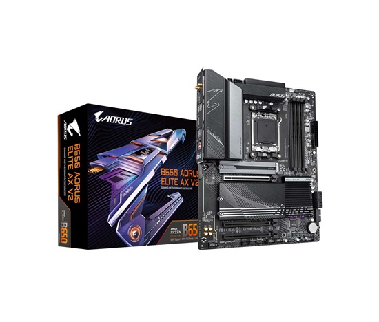 GIGABYTE MB Sc AM5 B650 AORUS ELITE AX V2, AMD B650, 4xDDR5, 1xDP, 1xHDMI