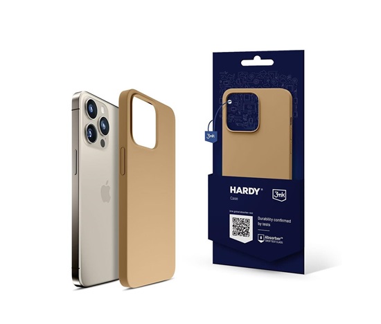 3mk ochranný kryt HARDY Silicone MagCase pro Apple iPhone 15 Pro Max, Dark Gold