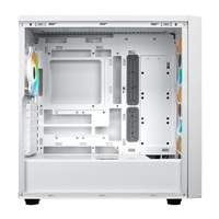 Cooler Master case MasterBox 600, ATX, Průhledná bočnice, 3x 140mm ARGB Fan, 1x 120mm ARGB Fan, ARGB Hub, Bílá