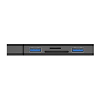CONNECT IT Hub Compact 4v1, 2xUSB 3.0, 1xSD, 1xMicroSD, externí, černá