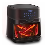 Salente HotAir, horkovzdušná fritéza 2v1, 4,3 l, černá