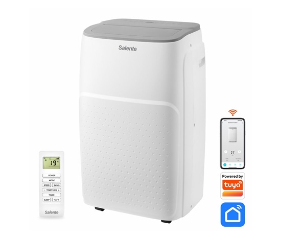 Salente SummerICE12, chytrá mobilní klimatizace, 12000 BTU, WiFi+Bluetooth, dálk. ovl.