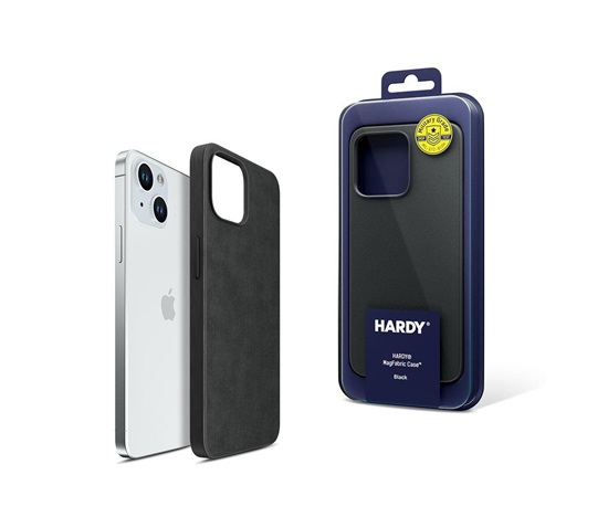3mk HARDY MagFabric Case pro Apple iPhone 15 Plus, Black