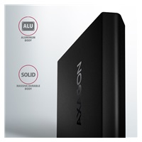 AXAGON EEM2-UB2, USB-C 10Gbps - M.2 NVMe SSD ARROW box, čierny