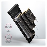 AXAGON EEM2-UB2, USB-C 10Gbps - M.2 NVMe SSD ARROW box, čierny