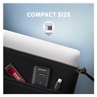 AXAGON ADM2-CM USB-C 10Gbps - M.2 NVMe & SATA SSD adaptér, kábel USB-C 10cm